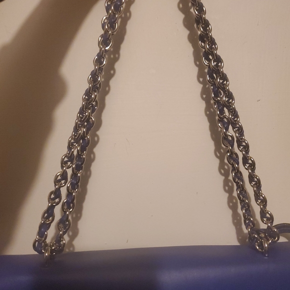 Mulberry Lily Medium in Indigo Lamb Nappa with Shiny Silver Hardware - Picture 4 of 13